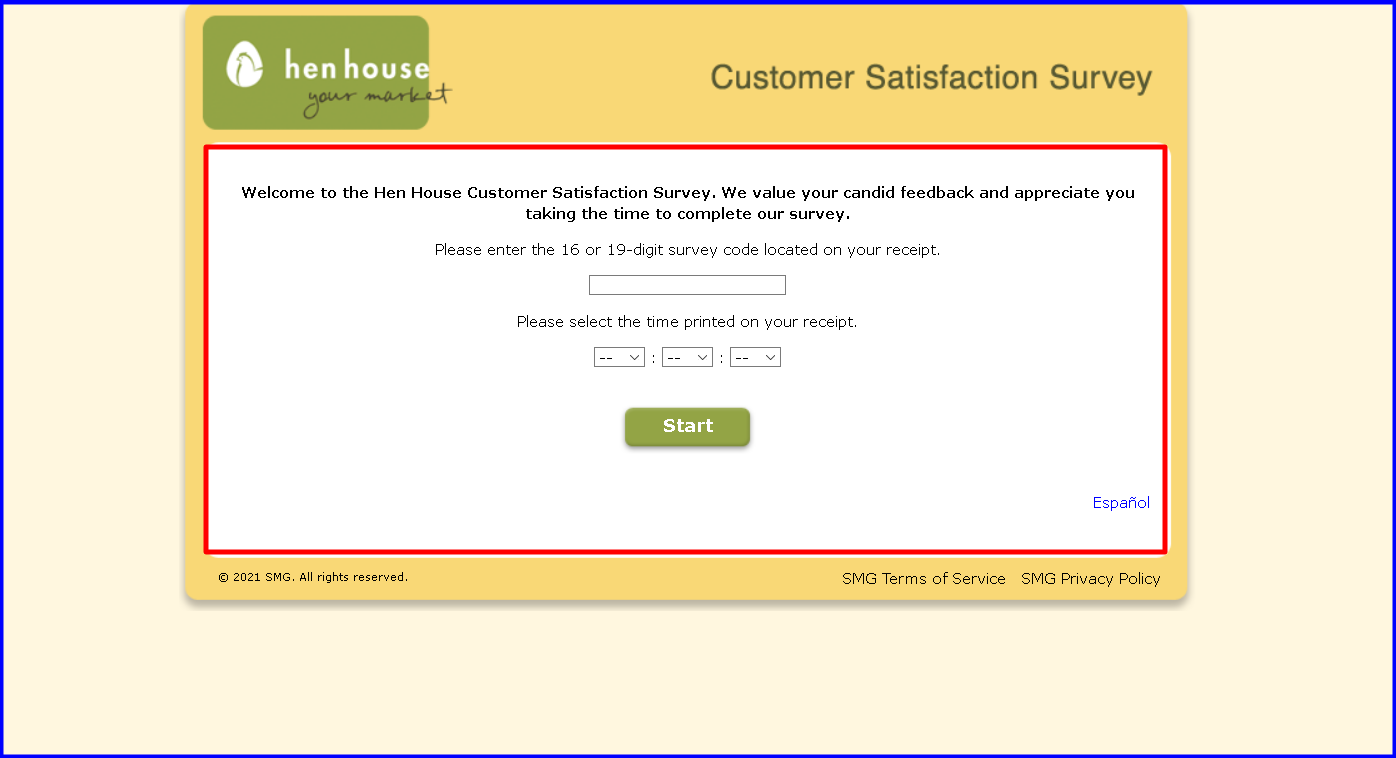 Hen House Customer Satisfaction Survey
